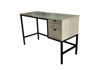 โต๊ะ TD-2163คอมพิวเตอร์สไตล์โมเดิร์นพร้อมชั้นวางเปิด2ชั้นทำจากบอร์ดเมลามีนทนทานและโลหะ - Product Image 3