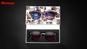 Gafas Inteligentes MoreWakes con Marco Negro, Lentes Púrpuras, Control Táctil, Llamadas Telefónicas con Micrófono, Carga Tipo C - Product Image 5