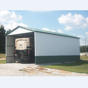 अनुकूलित आकार डिजाइन स्टील संरचना इन्सुलेट बिल्डिंग ट्रक कार गैरेज आरवी कार्पोर्ट - Product Image 6