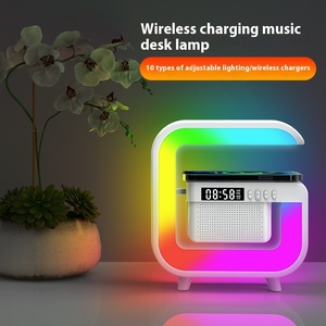 Enceinte sans fil G3 Mini avec lumière nocturne RGB, chargeur sans fil multifonction, enceinte Bluetooth avec réveil - Product Image 6