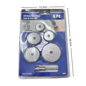 Hss Round Saw Blades 6 <b>Pc</b> Set 22mm 32mm 35mm 44mm 50mm For Electric Drill Woodworking Cutting Discs - Product Image 1