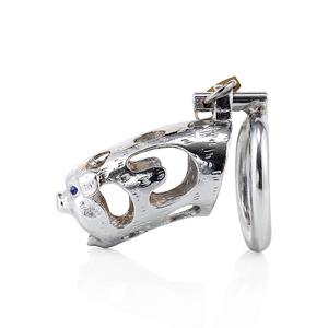 Sexbay Zodyak Domuz Şeklinde Bekaret Kafesi Metal Penis Erkek Penis Kilidi Esaret Cihazı - Product Image 6