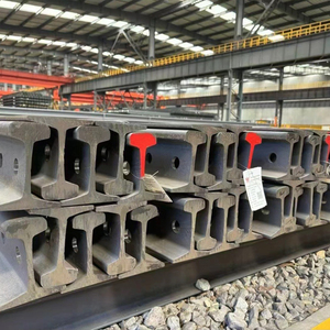 Đường sắt thép mạ kẽm GB đường sắt nhẹ tiêu chuẩn cho xây dựng đường tàu điện ngầm <span class=keywords><strong>uic60</strong></span> P65 Q235 lớp 30 KG/m-60 KG/m vật liệu theo dõi - Product Image 2