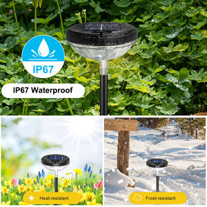 Водонепроницаемые светодиодные лампы для газонов на солнечной батарее IP67 - Product Image 3