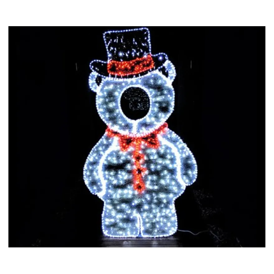 twinkle fairy/battery 2024 NEW 2D Christmas Selfie Station LED Lighting Polar Bears