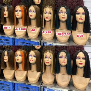 Promotion 49$ Letsfly Kim K Perruques Bob avec closure en dentelle 2x6, ultra-lisses, 12 pouces, 12A 1BTgreen, cheveux humains naturels, vente en gros à prix abordable - Product Image 2