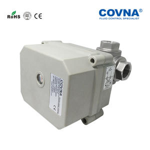 Vanne à bille électrique miniature en acier inoxydable 304 COVNA, trois voies, pneumatique, arrêt automatique, réinitialisation, vanne automatique pour gaz, huile, base OEM - Product Image 3