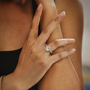 CANNER S925 argento Sterling 1.25/3 carati rotondo solitario Cubic Zirconia anello di fidanzamento promessa anello dimensioni 5-9 - Product Image 3