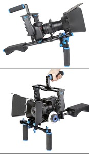 Kit de Montaje en Hombro para Cámara DSLR D221 con Caja de Luz Mate, Follow Focus y Sistema Estabilizador de Rieles de 15mm para Grabación de Video - Product Image 4