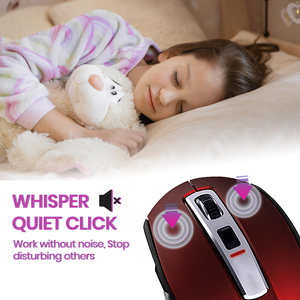 Keylife Chuột 6D quang học 3 triệu lần chuột souris Sans Fil Chuột OEM chuột tùy chỉnh có thể sạc lại BT 2.4 GHz chuột không dây - Product Image 5