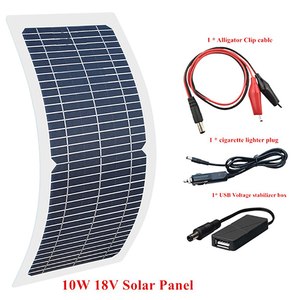 แผงโซลาร์เซลล์แบบยืดหยุ่น Sunfield Portable 10W 18V โมโนคริสตัลไลน์ซิลิคอน ชาร์จไฟแบบกึ่งแข็ง พร้อมพอร์ต USB DC Output Powerbank 16% - Product Image 2