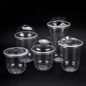 Gobelets jetables en plastique PP/PET de 90 mm de diamètre avec couvercle pour matcha, thé au lait, soda, café glacé, avec logo du fabricant imprimé, 12/14/16/20/24 oz - Product Image 5