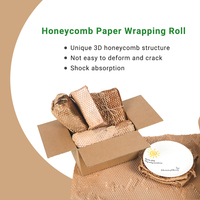 Emballage logistique robuste en papier kraft recyclable écologique, à structure alvéolée simple face, avec logo estampé à chaud, le plus vendu