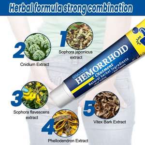 Ungüento para Hemorroides, Alivia el Dolor de Hemorroides, Sangrado Anal, Hinchazón, Crema Natural a Base de Hierbas para <span class=keywords><strong>Eliminar</strong></span> Hemorroides Externas - Product Image 5