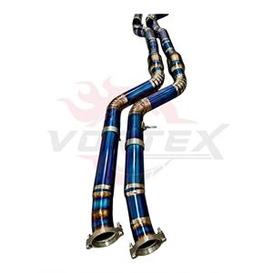ท่อไอเสีย Vortex Titanium Valvetronic Catback สำหรับ F80 M3/F82 M4 พร้อมตัวเก็บเสียงกลางแบบรมดำ ปลายท่อสี่ทาง ประสิทธิภาพสูง ผลิตด้วยเทคนิค TIG - Product Image 5