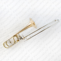 High Grade Trombone Instrument for Sale Bb/F/G/D Gold Copper Bell Bass Trombone