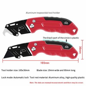 Couteau multifonction robuste OEM avec verrouillage automatique, poignée confortable, lame tranchante, coupe légère, portable, pour bricolage, couteau utilitaire OEM - Product Image 5