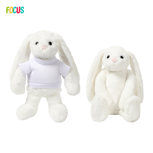 30cm Soft White <strong>Bunny</strong> Plush Toys for Kids Belly Ears and Feet Sublimation Sewing Easter <strong>Decorative</strong> <strong>Bunny</strong>