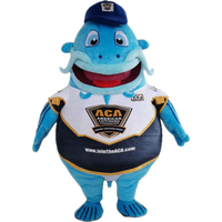 Costumes animaux de mascotte personnalisés de soutien de personnalisation/Costumes adaptés aux besoins du client de mascotte de poisson de conception de mascotte pour des adultes