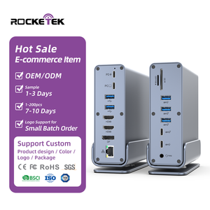 Universal PD100w 4k60hz Triple Pantalla USB C Laptop <span class=keywords><strong>Docking</strong></span> 1 USB C Dock con Dual HDMI para Lenovo HP Dell Surface - Product Image 1