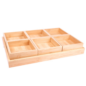 Fruit platter, detachable dessert platter, <b>snack</b> <b>tray</b>, dried fruit plate, six-compartment storage, factory processing and - Product Image 3