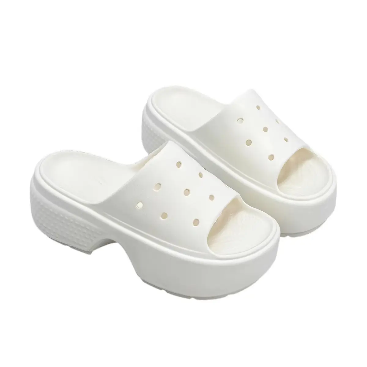 Pantoufles à plateforme épaisses légères en EVA pour femmes avec sandales de plage à semelle épaisse pour les vacances Nouveau Design Slide Shoes
