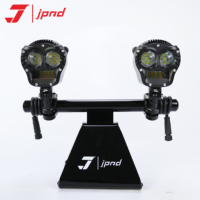 Phare de moto LED J1, lumière blanche et jaune super brillante, lampe 180W, projecteur, faisceau haut, faisceau bas, feu antibrouillard, accessoires avant