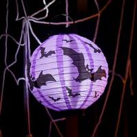 Lanterne en papier pliable illuminée à LED avec motif araignée, citrouille et fantôme, prix de gros Nicro, décoration de fête d'Halloween