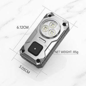 Linterna LED EDC Mini Recargable con Diseño de Clip Magnético para Fácil Transporte Diario, Batería de 1200 mAh, 5 Modos, Linterna de Llavero para Camping - Product Image 2