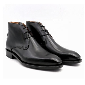 Bottes pour hommes Goodyear Classic Design allemand, chaussures de luxe, style business, bottes à la cheville pour hommes, bottes en cuir noir confortables pour hommes - Product Image 2