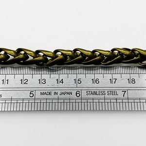Cadena de latón de <span class=keywords><strong>10</strong></span> mm para jaulas de cerdos, cadena <span class=keywords><strong>Chopin</strong></span>, cadena de hueso de dragón, collar de moda, venta al por mayor a granel - Product Image 2
