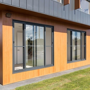 หน้าต่างบานเลื่อนกระจกสองชั้นกันลมเพื่อความปลอดภัยสำหรับวิลล่าหน้าต่างสะพานอลูมิเนียมกันเสียง - Product Image 6