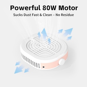 Aspirateur à poussière pour ongles 80W, professionnel, puissant, portable, mini, de haute qualité, turbo silencieux, pour salons de manucure - Product Image 3