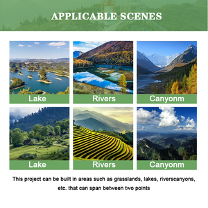 Ziplines ngoài trời Scenic Spot ziplines cáp treo <span class=keywords><strong>ropeway</strong></span> thiết bị cho một cuộc phiêu lưu thú vị - Product Image 5