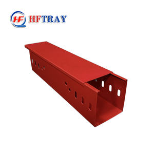 Goulotte de câblage industrielle en métal étanche, ignifuge, résistante à la corrosion, en acier thermolaqué robuste pour l'extérieur et la construction - Product Image 1