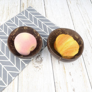 Di alta Qualità A Basso MOQ Su Misura Logo Lucido di cocco cucchiaio Eco-Friendly di <span class=keywords><strong>Lunga</strong></span> Durata Guscio di noce di Cocco Ciotola - Product Image 4