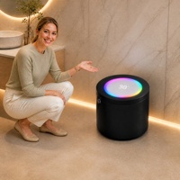 Nouvelle toilette intelligente moderne avec écran LED, en céramique noire, contrôle électronique automatique, bidet WC intelligent