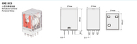 CNTD CKE-3CS Miniature Usage Général Relais Sécurité Étanche Plug-In Type AC/DC Source D'alimentation Haute Puissance PCB De Protection