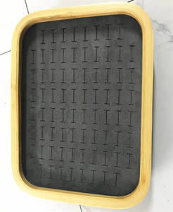 Bandeja Apilable de Terciopelo Gris para Joyas, Caja Organizadora con Divisiones, Diseño Personalizable, Certificación SGS para Pulseras, Relojes y Brazaletes - Product Image 5