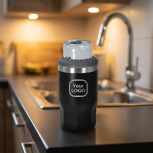 <strong>Stainless</strong> <strong>Steel</strong> Bottle Manufacturer Customize Vacuum Beverage Rhombus Insulator 14oz Can <strong>Cooler</strong> Universal Can <strong>Cooler</strong> with Opener - Product Image 3