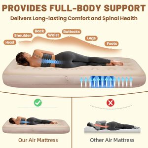 2-in-1 Inflatable <b>Air</b> Mattress <b>Sofa</b> Bed for Home Camping Outdoor - Product Image 3