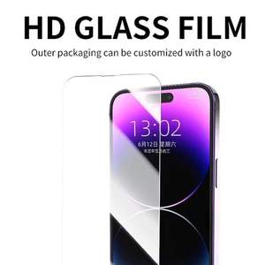 ฟิล์มกันรอยกระจกนิรภัยแบบใส HD ป้องกันน้ำสำหรับโทรศัพท์มือถือ iPhone 14 15 16 17 ซีรีส์ - Product Image 5
