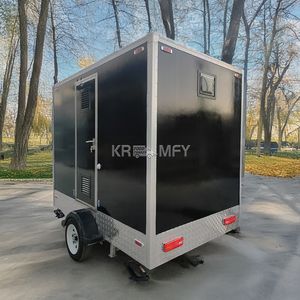 Baño Portátil de Lujo Personalizado, Remolque con 2 Cabinas de Ducha, Inodoro Móvil, Baños Públicos Portátiles - Product Image 1
