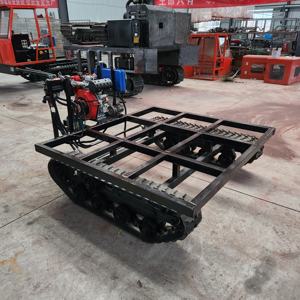 Fabricant de chenilles en caoutchouc pour l'<span class=keywords><strong>agriculture</strong></span> Châssis de véhicule à chenilles robotisé personnel en acier pour l'escalade du train d'atterrissage - Product Image 3