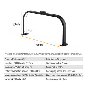 Lampe à LED en forme de U réglable et pliable pour salon de manucure, extension de cils et poste de travail de beauté - Product Image 2