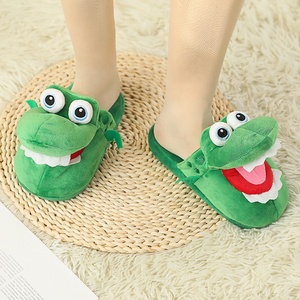 Chaussons d'hiver en coton, modèle crocodile ouvert à la bouche, et chaussons dinosaure dansants en coton - Product Image 2
