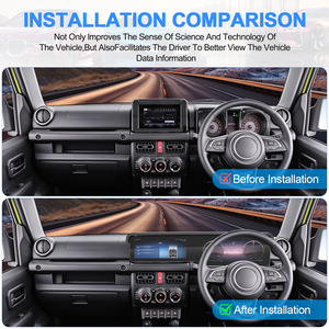 Navihua pour Suzuki Jimny JB74 JB64 2018-2026 RHD : Mise à niveau de tableau de bord numérique avec autoradio multimédia Android, GPS et stéréo DSP - Product Image 3