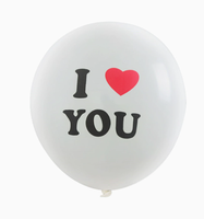 Ballons ronds en latex imprimés en sérigraphie 2 couleurs pour la Journée de la Terre
