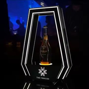 Nouveau casier à vin <span class=keywords><strong>lumineux</strong></span> créatif trapézoïdal champagne porte-vin bar boîte de nuit atmosphère accessoires liqueur présentoir - Product Image 2