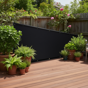 Malla de Privacidad Negra para Cercas, Panel Exterior de 3x125 Pies para Jardín, Balcón, Patio con Bridas Incluidas - Product Image 2
